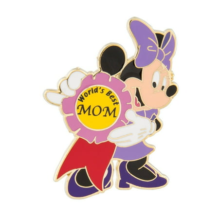 Disney Parks Minnie Mouse World's Best Mom Pin New with