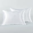 thumbnail image 7 of Home Soft Things 32 Momme Silk Cotton Pillow Sham Pillow Cover 1 piece- White- 20"x36", 7 of 7