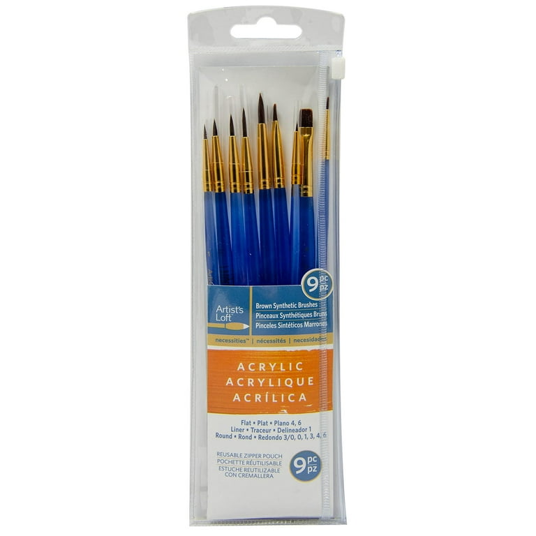 Necessities™ Brown Synthetic Watercolor Brushes By Artist's Loft