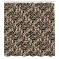 thumbnail image 3 of Ambesonne Gothic Shower Curtain, Nature Inspired Feminine, 69"Wx84"L, Tan Black, 3 of 3