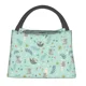 thumbnail image 4 of Bolsa de almuerzo con aislamiento térmico con bonito patrón de perezoso para mujer, lonchera reutilizable con diseño de animal perezoso kawaii, caja de almacenamiento para comida de viaje, 4 of 5