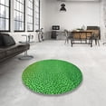 thumbnail image 3 of Ahgly Company Indoor Round Patterned Green Area Rugs, 7' Round, 3 of 6