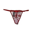 thumbnail image 2 of Victoria's Secret Very Sexy Rose and Bows V-String Panty Red Lace Size Large NWT, 2 of 2