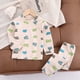 thumbnail image 3 of Odeerbi 1-14 Años Niños Niñas Pijamas Algodón Manga Larga Tops Pantalones Conjunto Suave Impreso Ropa de Dormir Primavera Invierno Dos Piezas Juegos de Pijamas, 3 of 3