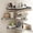 Grey, variant on Floating Corner Shelves Set of 3, Solid Wood Picture Wall Shelf, Floating Shelves for Storage for Bedroom Kitchen Bathroom Living Room (White)