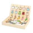 thumbnail image 2 of Juego de combinación de formas y colores para niños, juguete sensorial de madera, para colgar ropa, juego de simulación y aprendizaje para niños y niñ, 2 of 9