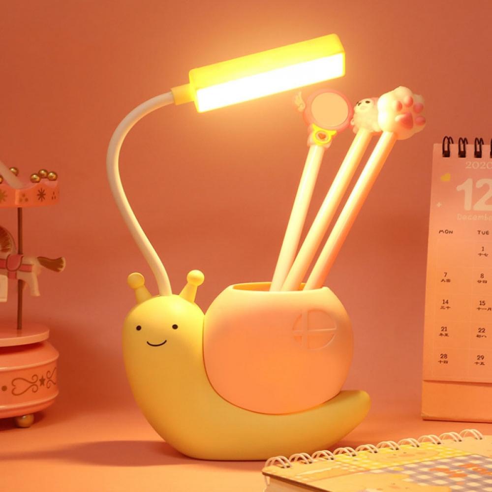 Cartoon Desk Lamp Small Kids Desk Lamp for Girls Boys Rechargeable