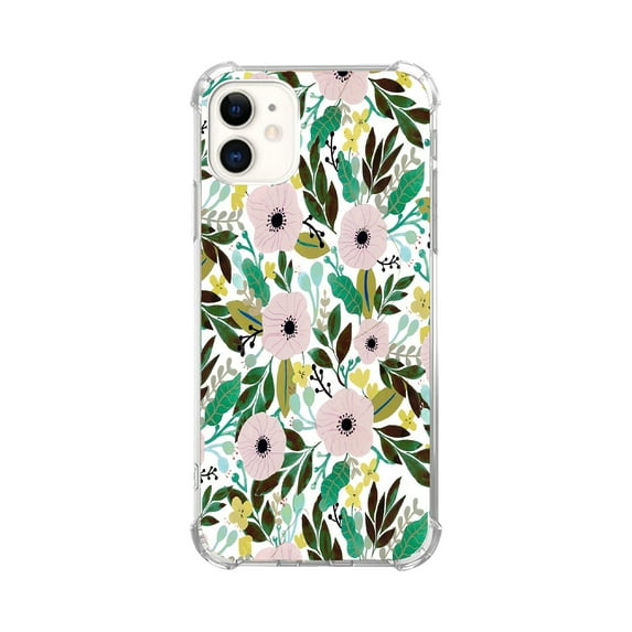 Dream Flower Case for iPhone 12 Mini,Aesthetic Colourful Floral Plant Case for Men Women,Unique Soft TPU Bumper Case Cover