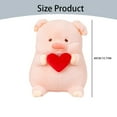 thumbnail image 2 of LYINGF Pig Stuffed Animal Plush Toy - Cute Pink Pig Hugging Pillow with Red Heart, Soft Cuddle Plush Gifts for Kids, Girls, Adults, Perfect for Birthday, Valentine's Day Gift (3 Size Options), 2 of 8