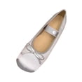 thumbnail image 2 of AUDeals Women's Mary Jane Flats, Square Toe Casual Shoes with Elastic Strap and Bowknot, Comfortable Slip On Ballet Style, 2 of 8