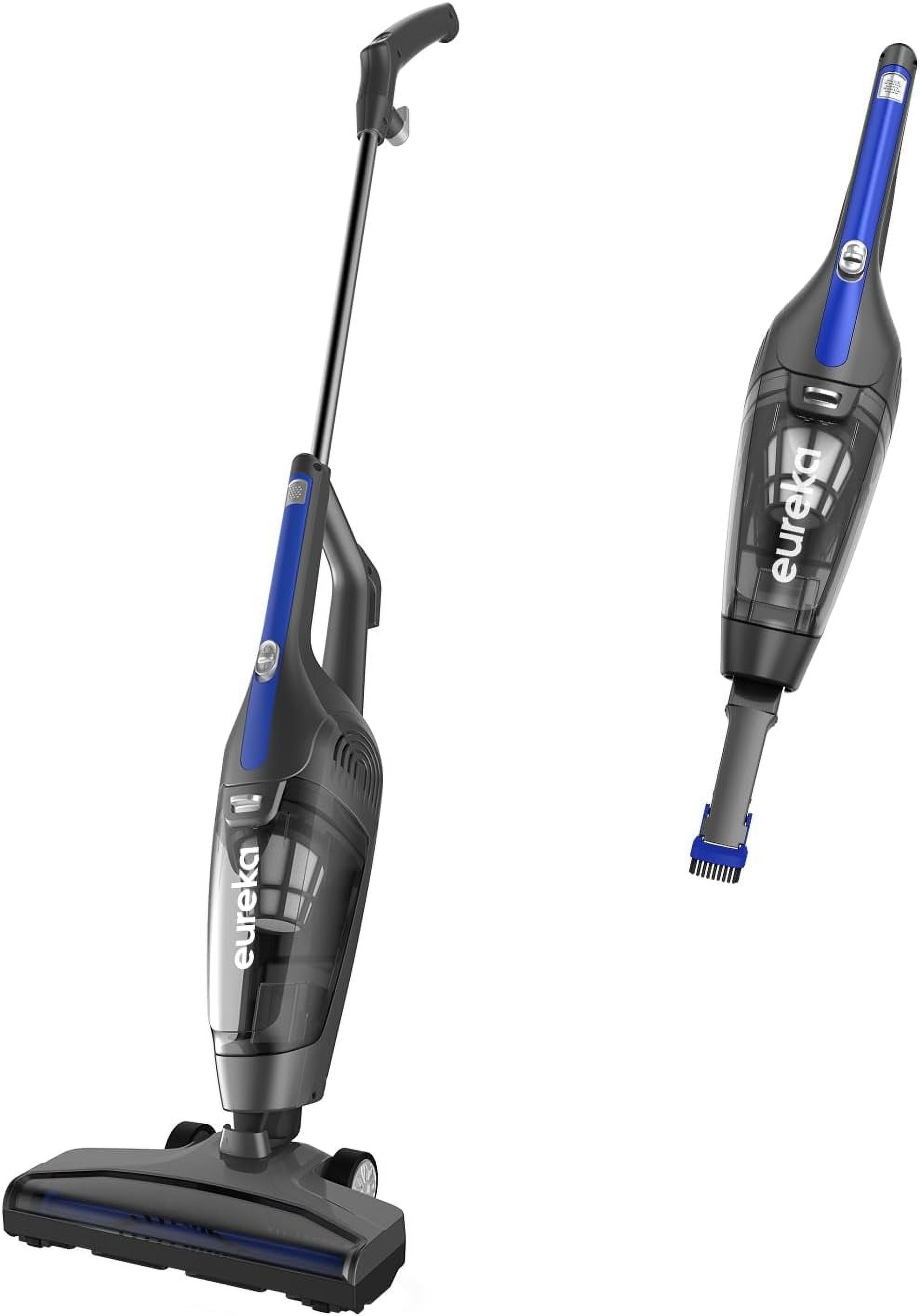 Eureka Corded Stick Vacuum, Wet and Dry, 3-In-1, Handheld, Multi-Surface, Lightweight and Portable, Black and Blue