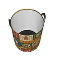 thumbnail image 3 of XMXT Collapsible Laundry Basket, Vintage Ethnic Symbols Waterproof Laundry Hampers Storage Baskets Dirty Clothes Hamper, 40L, 3 of 8