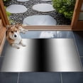 thumbnail image 4 of 2x3 Door Mat Rug, Black Grey White Non-Skid Rubber Backing Large Rectangle Rugs - Living Room Bedroom Home Office, Farmhouse Ombre Color Modern Simple Indoor Floor Mat Carpets Washable Rug, 4 of 9