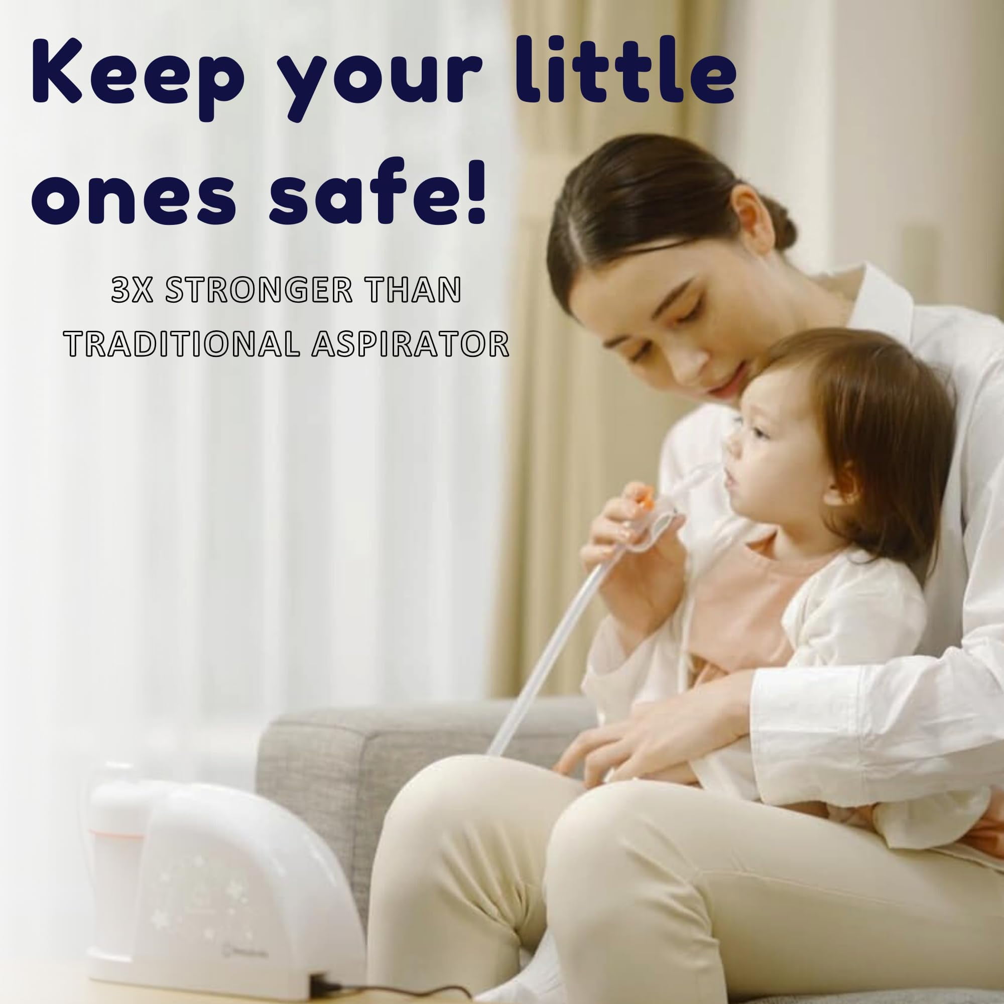 BabySmile | Electric Baby Nasal Aspirator for Newborns + | Boogers/Mucus