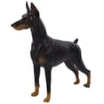 thumbnail image 1 of Milisten Figurine de Chien Statique Réaliste Modèle de Doberman Statue d'Animal de Bureau (Noir), 1 of 6