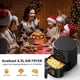 thumbnail image 4 of 5qt air fryer con visual window, 6-in-1 oven con timer y temperature control, 85% less oil, low noise, dishwasher-safe basket, 4 of 5