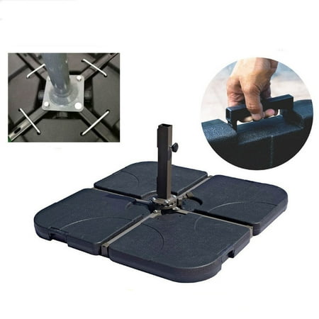 - Intbuying Best Choice Products Patio 4 Piece Cantilever Offset Umbrella Base Stand Black 053027