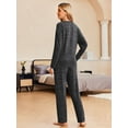 thumbnail image 6 of Avidlove Women Pajama Sets Long Sleeve Pjs Soft Pullover Top and Pants Loungewear Cozy Lounge Set with Pockets, 6 of 7
