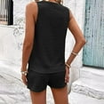 thumbnail image 3 of MORTTIC Women's Sleeveless Lounge Set 2 Piece Summer Tank Top and Shorts Outfit for Casual Daily Wear & Travel, S, 3 of 4