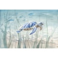 thumbnail image 2 of Great Art Now Undersea Turtle by Danhui Nai, Framed Wall Art, 25W x 19H, Underwater Art, 2 of 2