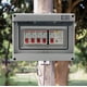 thumbnail image 2 of Caja de fusibles de 4 vías para unidad de consumo, 4 disyuntores MCB, aislador para cobertizo, garaje, caravana, 2 of 5