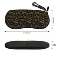 thumbnail image 2 of Sikiie Gold Pinecone Merry Christmas Sunglasses Soft Case Neoprene Zipper Eyeglass Case, Zipper Portable Spectacle Cases for Men Women, 2 of 6