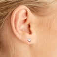 thumbnail image 3 of 14k Yellow Gold Round Freshwater Cultured Pearl Screw-back Stud Earrings, 3 of 4