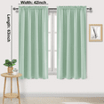 thumbnail image 2 of Blackout Curtains for Bedroom 63 Inch Length 2 Panels Set, Thermal Insulated Privacy Energy Saving Rod Pocket Window Curtain Room Darkening Drapes, W42 x L63 Inch, 2 of 7