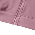 thumbnail image 5 of AKOEE Men's Cotton Full-zip Jackets Hooded Sweatshirts Drawstring Hoodie Pockets Long Sleeve Spring Fall Outerwear (XL, Purple), 5 of 7
