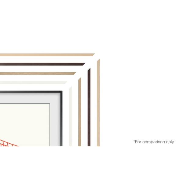 SAMSUNG 65" Class The Frame Customizable Bezel Modern Teak VG-SCFA65TKBZA 2021 & 2022