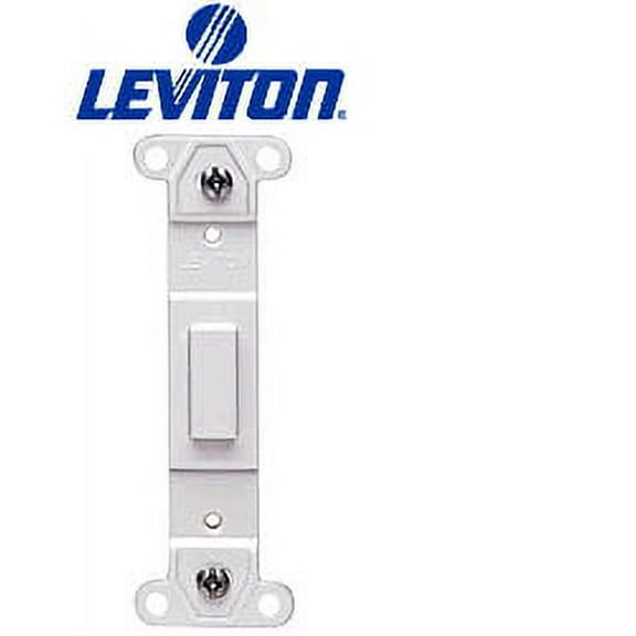 Leviton 80700-GY Plastic Wallplate Adapter Blank Toggle No Hole - Gray