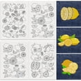 thumbnail image 1 of 30Pcs Lemon Water Soluble Hand Sewing Stabilizers 8.3"x11.7" Lemon Slices Embroidery Pattern Stabilizer 4 Sheets Fruit Stick and Stitch Embroidery Paper Sticker, 1 of 7