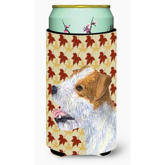 Jack Russell Terrier Fall Leaves Portrait Tall Boy Hugger