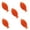 Red, variant on Rirozkan Dryer Balls Set of 5, Reusable Laundry Washing Wool Pellets, Fish Shape Fabric Softener Replacements for Home Cleaning Lint Reduction