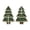 B, variant on Christmas Wooden Tree Tabletop Decoration, 2-Piece Interlocking Red Snowflake Ornament for Mantel Shelf Holiday Decor, 5.82 in