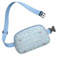 thumbnail image 3 of Blue Christmas Tree Pattern Cute Fanny Packs for Women,Travel Waterproof Crossbody Fanny Bags Waist Purse for Women Anti Theft Adjustable Strap for Running Travel Cycling, 3 of 6