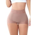 thumbnail image 3 of Sveltors Women Tummy Control Butt Lifter Panties Shorts Lace Casual Mid Rise Body Shaper Seamless Shapewear, 3 of 8