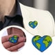 thumbnail image 2 of Broche personalizado en forma de corazón con planeta, pins esmaltados, insignias de solapa, joyería ecológica, regalo para niños, 2 of 7
