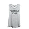 thumbnail image 1 of Phenomenal Woman Women's Fashion Sleeveless Muscle Workout Yoga Tank Top Sport Grey 2X-Large, 1 of 3