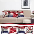 thumbnail image 2 of Feledorashia 4th of JulyIndependence Day Decorative Pillow, Patriotic Printed Pattern Pillow, Machine Washable, for Home Party Wedding Holiday Celebrations Decorations, 2 of 4