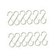 thumbnail image 5 of 12x ganchos de Metal en forma de S, ganchos para estante de ollas de cocina, ganchos multifuncionales de 3,6 pulgadas para armario resistente, ollas, Plata, 5 of 9