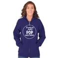 thumbnail image 4 of Retro Tootsie Pop Flavor Sweet Grape Zip Up Hoodie Men's Women's Brisco Brands 5X, 4 of 6