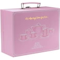 thumbnail image 4 of Jewelkeeper Porcelain Tea Set for Little Girls, Pink Polka Dot, 13, 4 of 14