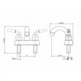thumbnail image 2 of Ultra Faucets Non-Metallic Polished Chrome Centerset Bathroom Sink Faucet 4 in., 2 of 2