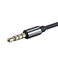thumbnail image 4 of Monoprice Audio Cable - 3 Feet - Black | Auxiliary 3.5mm TRRS Audio & Microphone Cable - Slim, Durable, Gold plated for smartphone, mp3 player, laptop - Onyx Series, 4 of 5