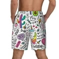 thumbnail image 2 of Lsque Mens Swim Trunks Fun Animal with Unicorn Pattern - Bathing Suit Compression Liner - Beach Swim Shorts Swimwear - (S-3XL) - Stretch Quick Dry -Small, 2 of 9