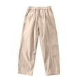 thumbnail image 2 of Antinious Toddler Boys Sweatpants Pants Solid Loose Elastic Waist go Pants,Boys Girls Pants,Kids Jogger Pants,Khaki,130, 2 of 3