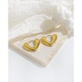 thumbnail image 4 of Pendientes para mujer, pendientes colgantes de aro gruesos de oro, pendientes hipoalergénicos chapados en oro, regalo de joyería de moda, 4 of 5