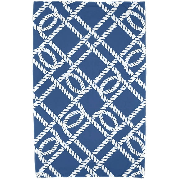 Simply Daisy 30" x 60" Know the Ropes Geometric Print Beach Towel