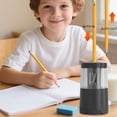 thumbnail image 4 of Oefntac School Season Electric Pencil Sharpener USB Automatic Desktop Two Power Source Electronic Roll Cutter Pen Sharpener, 4 of 6
